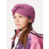 Čelenka pletená Twist, Růžová