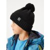 Dětská čepice pletená Bobble, Černá