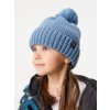 Dětská čepice pletená Bobble, Modrá