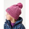 Dětská čepice pletená Bobble, Růžová