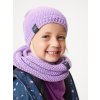 Dětská čepice pletená Warm, Lila