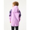 Dětská softshellová bunda s fleecem Slim, Lila, Kytky