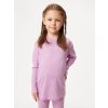Dětské merino triko s dlouhým rukávem, Růžová