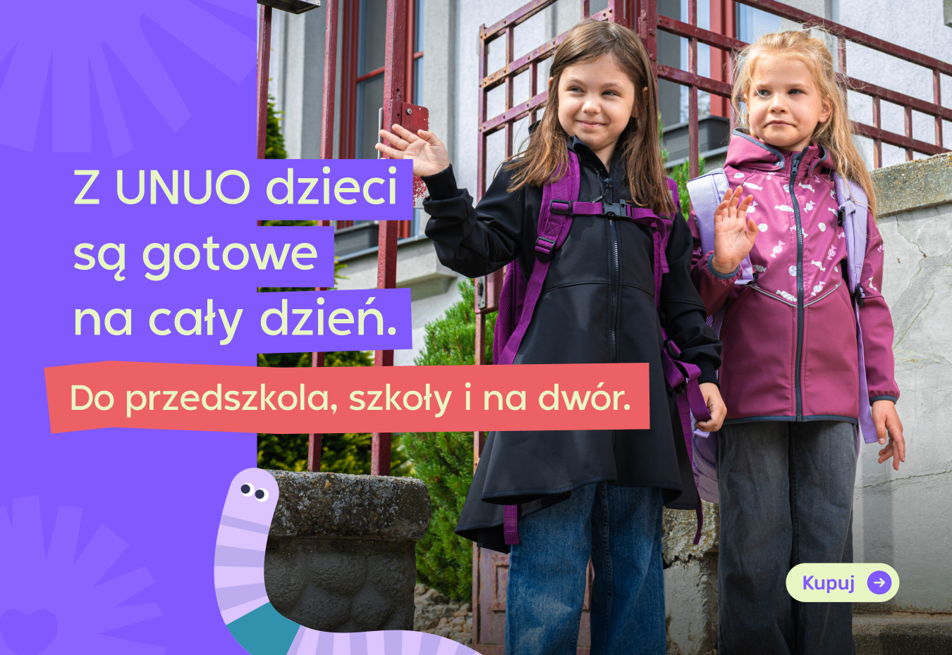 Plecaki dziecięce czeskiej marki Unuo w promocji Back to School na rok 2026 w Polsce. Skorzystaj z -20% zniżki z kodem PLECAKI20 w dniach 11. 8. – 25. 8. 2026.