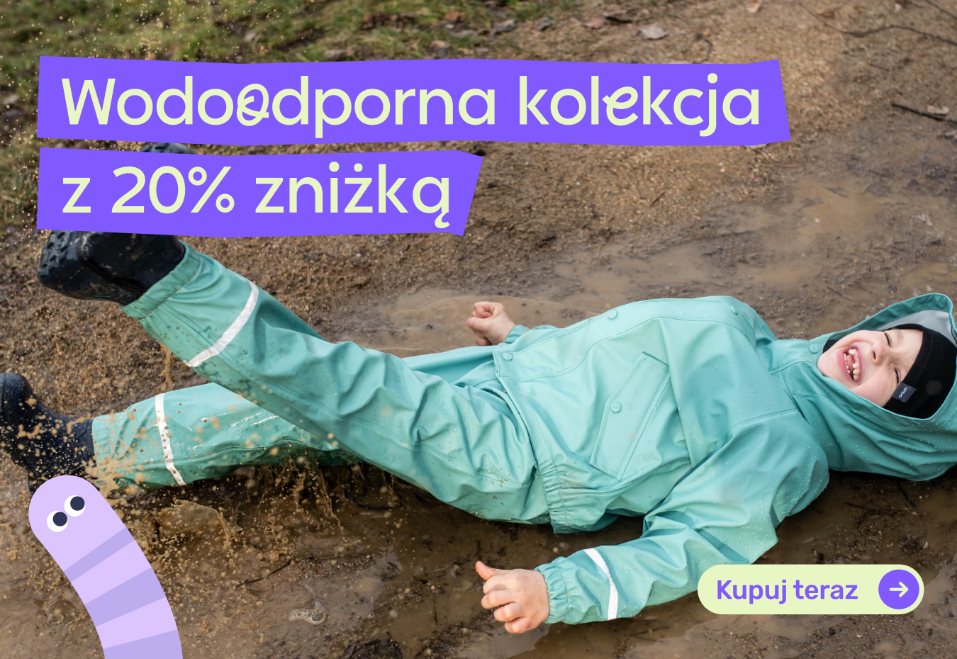 Rabat 20% na odzież przeciwdeszczową Unuo z kodem rabatowym DEST20. Promocja obowiązuje od 24 do 30.09.