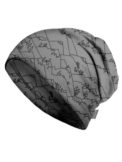Unuo, Dětská čepice fleecová Homeless, Hory (Velikost L (53-56 cm))