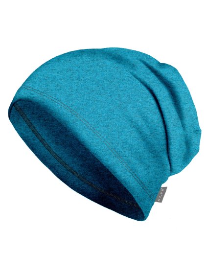 Unuo, Dětská čepice z teplákoviny Homeless, Aqua (Velikost M (49-52 cm))