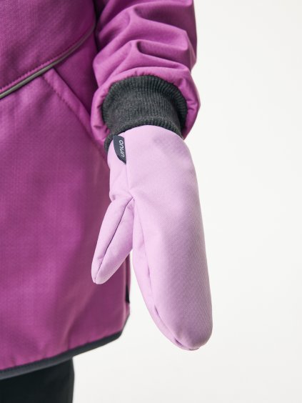 Dětské softshellové rukavice s beránkem Tap, Lila