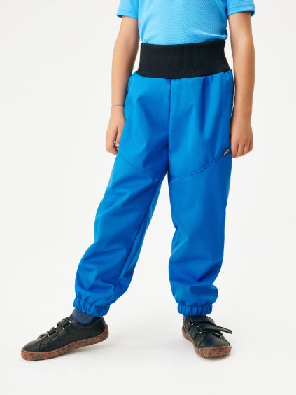 Dětské softshellové kalhoty s beránkem Light, Modrá