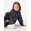 Batolecí softshellová kombinéza s fleecem Mini, Černá, Květiny