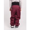 Batolecí softshellové kalhoty s beránkem Light, Vínová Žíhaná