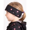 Dětská čelenka fleecová Elise, Černá, Květiny