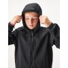 Dětská softshellová bunda bez zateplení pružná Basic, Černá