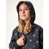 Dětská softshellová bunda s fleecem Basic, Černá, Květiny
