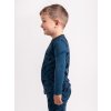 Dětské merino triko s dlouhým rukávem Nature, Petrolejová, Kresba