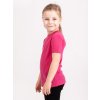 Dětské merino triko s krátkým rukávem Nature, Fuchsiová