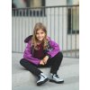 Dětské softshellové kalhoty s fleecem pružné Sporty, Černá