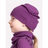 Dětská merino čepice Basic, Ostružinová