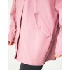 Dámský nepromokavý kabát bez zateplení, Starorůžová
