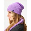 Dámská čepice pletená Warm, Lila