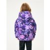 Dětská oboustranná bunda Duo, Lila, Kytky