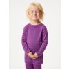 Dětské merino triko s dlouhým rukávem, Ostružinová