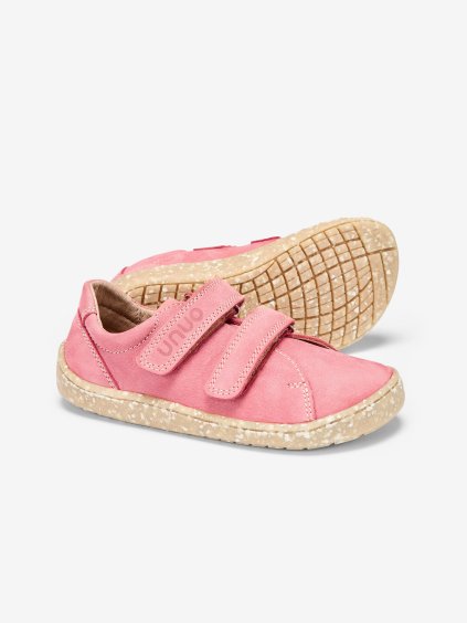 Dětské kožené barefoot boty, Růžová