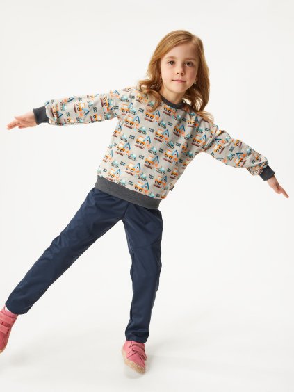 Dětská bavlněná mikina, Bagry