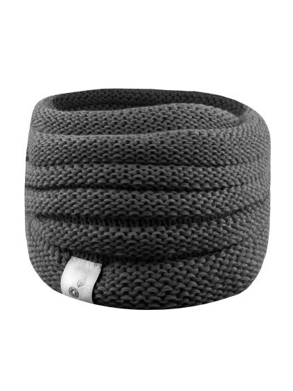 Unuo, Nákrčník pletený Wrap, Černá (Velikost UNI)