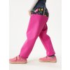 Batolecí softshellové kalhoty s fleecem Basic, Fuchsiová, Kytičky