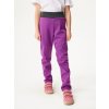 Dětské softshellové kalhoty s fleecem pružné Sporty, Ostružinová