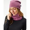 Dámský nákrčník z teplákoviny Basic, Růžová
