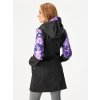 Dámský softshellový kabát s fleecem Street, Černá, Kytky