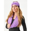 Čelenka pletená Twist, Lila