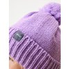 Dětská čepice pletená Bobble, Lila