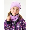 Dětský nákrčník z teplákoviny Basic, Lila