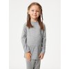 Dětské merino triko s dlouhým rukávem, Šedá