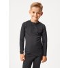 Dětské termo triko s dlouhým rukávem, Černá