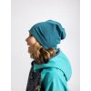 Dětská čepice z teplákoviny Basic, Aqua