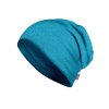 Dětská čepice z teplákoviny Basic, Aqua