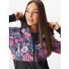 Dámská softshellová bunda s fleecem Street, Černá, Kouzelné květiny