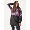 Dámský softshellový kabát s fleecem Street, Černá, Kouzelné květiny