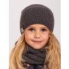 Dětská čepice pletená Warm, Šedá