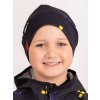 Dětská čepice fleecová Sport, Černá, Kostičky