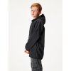 Dětská softshellová bunda bez zateplení pružná Basic, Černá