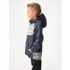 Dětská softshellová bunda bez zateplení Basic, Tm. Šedá, Bagry