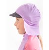 Dětská kšiltovka s plachetkou a UV ochranou 50+, Lila