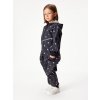 Batolecí softshellová kombinéza s fleecem Mini, Černá, Květiny