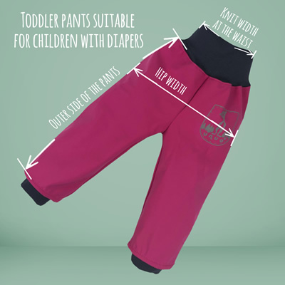 Pants dimensions