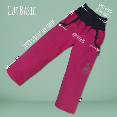Pants dimensions